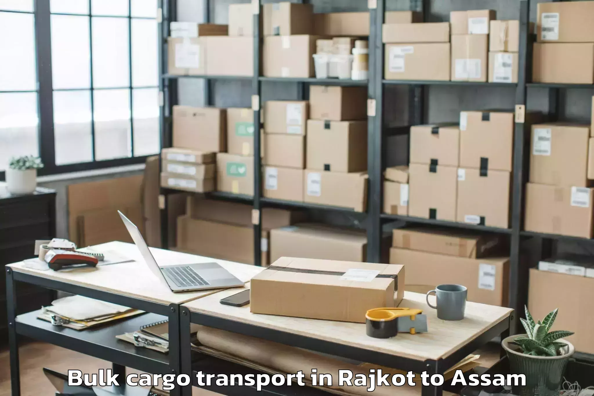 Comprehensive Rajkot to Laharighat Bulk Cargo Transport